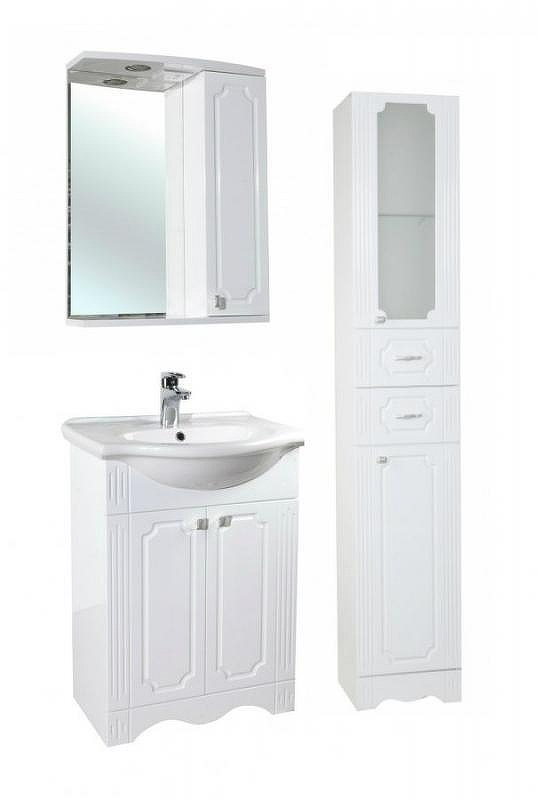 Зеркало со шкафом Bellezza Кантри 55 с подсветкой R Белое, купить, цена, заказать, магазин, доставка, скидка, промокод, купить, цена, заказать, магазин, доставка, скидка, промокод