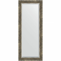Зеркало Evoform Exclusive 133х53 BY 3512 с фацетом в багетной раме - Старое дерево с плетением 70, купить, цена, заказать, магазин, доставка, скидка, промокод, купить, цена, заказать, магазин, доставка, скидка, промокод