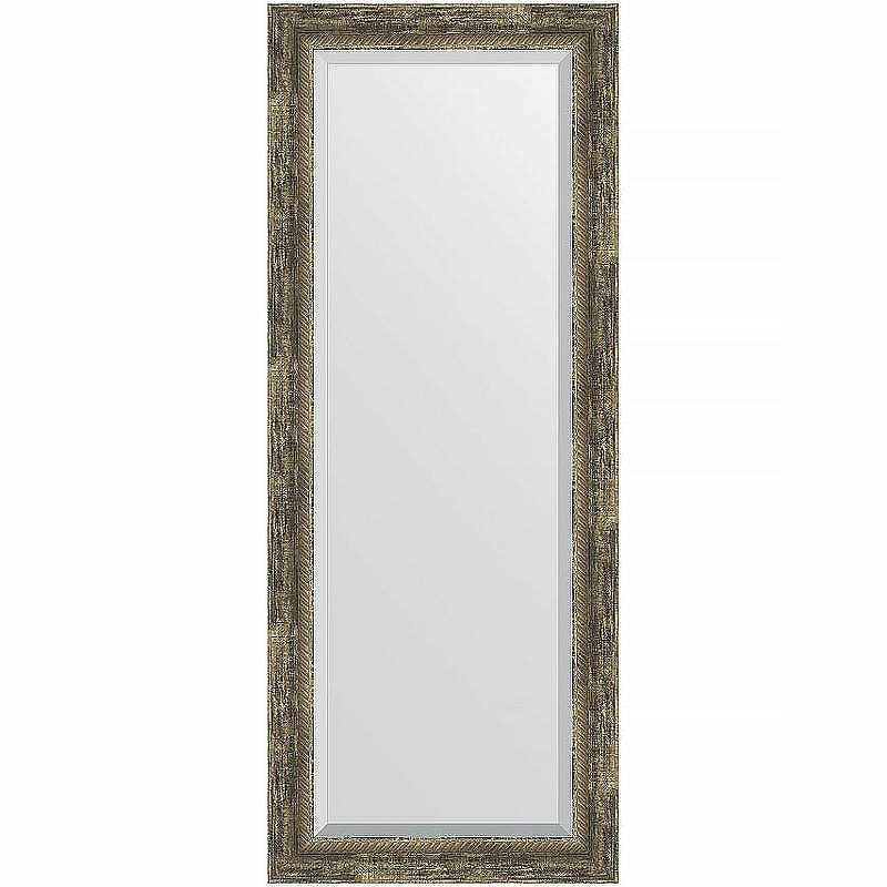 Зеркало Evoform Exclusive 133х53 BY 3512 с фацетом в багетной раме - Старое дерево с плетением 70, купить, цена, заказать, магазин, доставка, скидка, промокод, купить, цена, заказать, магазин, доставка, скидка, промокод