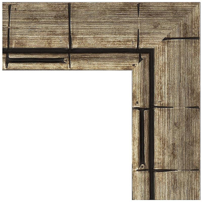 Зеркало Evoform Exclusive-G 118х93 BY 4351 с гравировкой в багетной раме - Серебряный бамбук 73