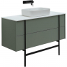 Тумба под раковину Allen Brau Reality 120 1.32008.CGM подвесная Олива матовая, купить, цена, заказать, магазин, доставка, скидка, промокод, купить, цена, заказать, магазин, доставка, скидка, промокод