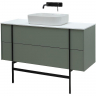 Тумба под раковину Allen Brau Reality 120 1.32008.CGM подвесная Олива матовая, купить, цена, заказать, магазин, доставка, скидка, промокод, купить, цена, заказать, магазин, доставка, скидка, промокод