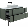 Тумба под раковину Allen Brau Reality 120 1.32008.CGM подвесная Олива матовая, купить, цена, заказать, магазин, доставка, скидка, промокод, купить, цена, заказать, магазин, доставка, скидка, промокод