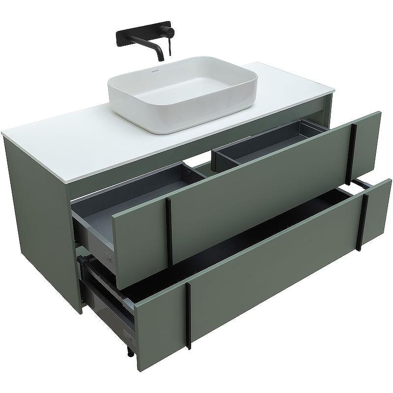 Тумба под раковину Allen Brau Reality 120 1.32008.CGM подвесная Олива матовая, купить, цена, заказать, магазин, доставка, скидка, промокод, купить, цена, заказать, магазин, доставка, скидка, промокод