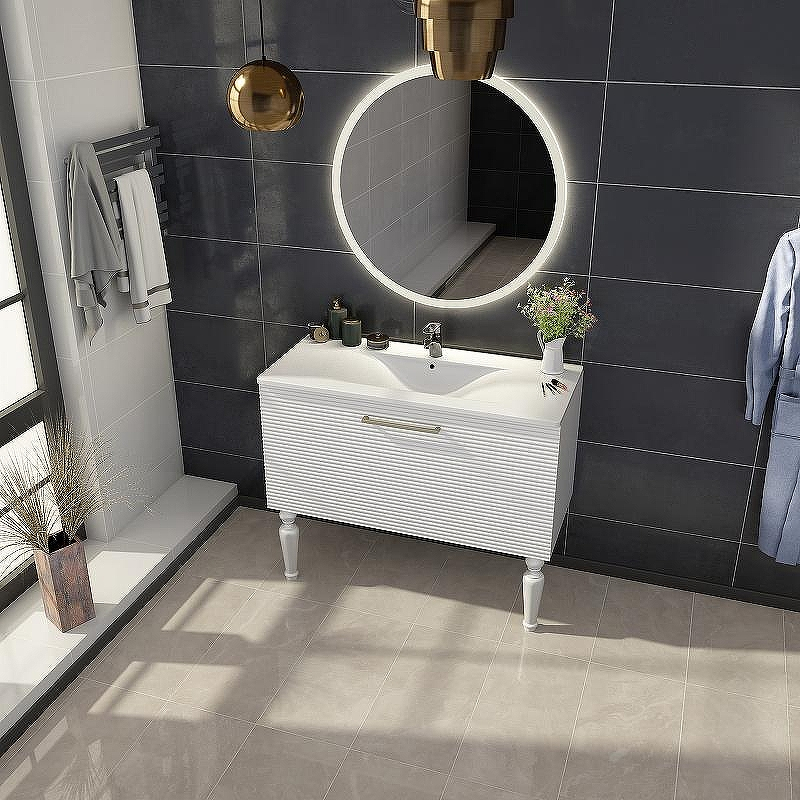 Тумба с раковиной SanVit Эмми 90 kemmy0903d Белая матовая, купить, цена, заказать, магазин, доставка, скидка, промокод, купить, цена, заказать, магазин, доставка, скидка, промокод