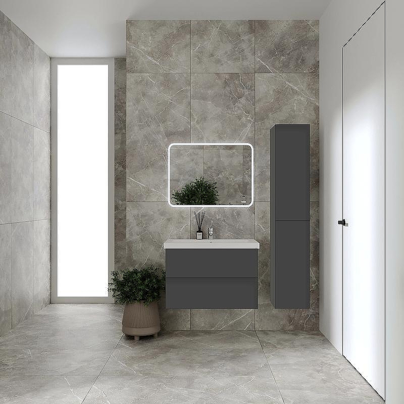 Тумба под раковину VIANT София 80 VSOF80COG-T2YP подвесная Графит, купить, цена, заказать, магазин, доставка, скидка, промокод, купить, цена, заказать, магазин, доставка, скидка, промокод