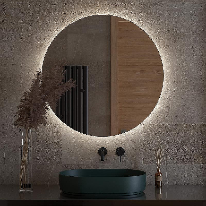 Зеркало Defesto Opti 90x90 DF 2846 с подсветкой 28W-4500К/Без выключателя/Нейтральный белый свет, купить, цена, заказать, магазин, доставка, скидка, промокод, купить, цена, заказать, магазин, доставка, скидка, промокод