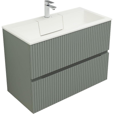 Тумба под раковину Aquanet Джейн 90 313319 подвесная Мисти грин