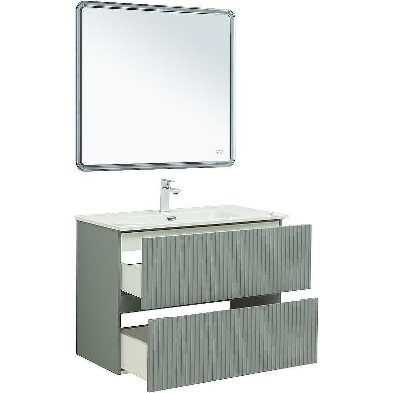 Тумба под раковину Aquanet Джейн 90 313319 подвесная Мисти грин, купить, цена, заказать, магазин, доставка, скидка, промокод, купить, цена, заказать, магазин, доставка, скидка, промокод