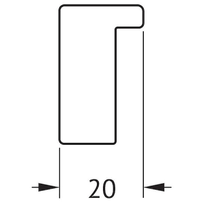 Зеркало Evoform Definite 136х46 BY 7461 в багетной раме - Черный 20