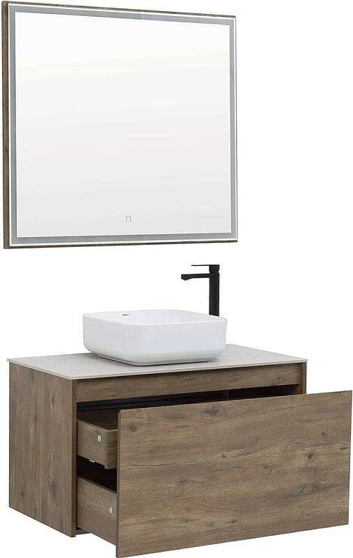 Зеркало Aquanet Nova Lite 90 249516 с подсветкой Дуб рустикальный, купить, цена, заказать, магазин, доставка, скидка, промокод, купить, цена, заказать, магазин, доставка, скидка, промокод