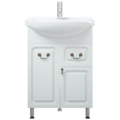 Тумба под раковину Corozo Элегия ретро 60 SD-00000010 Белая