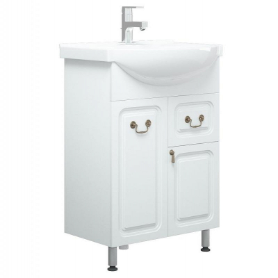 Тумба под раковину Corozo Элегия ретро 60 SD-00000010 Белая