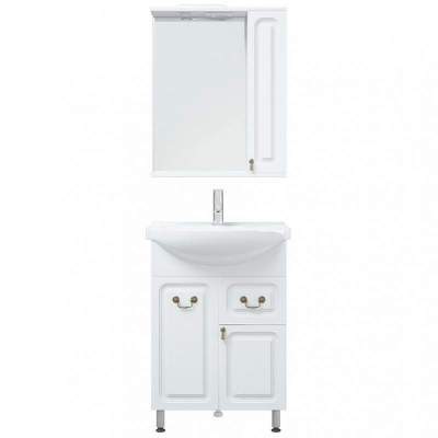 Тумба под раковину Corozo Элегия ретро 60 SD-00000010 Белая