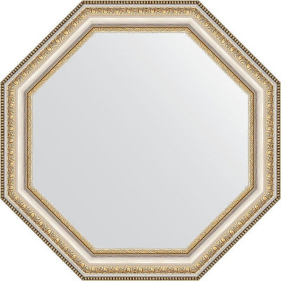 Зеркало Evoform Octagon 52х52 BY 3709 в багетной раме - Золотые бусы на серебре 60