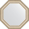 Зеркало Evoform Octagon 52х52 BY 3709 в багетной раме - Золотые бусы на серебре 60, купить, цена, заказать, магазин, доставка, скидка, промокод, купить, цена, заказать, магазин, доставка, скидка, промокод