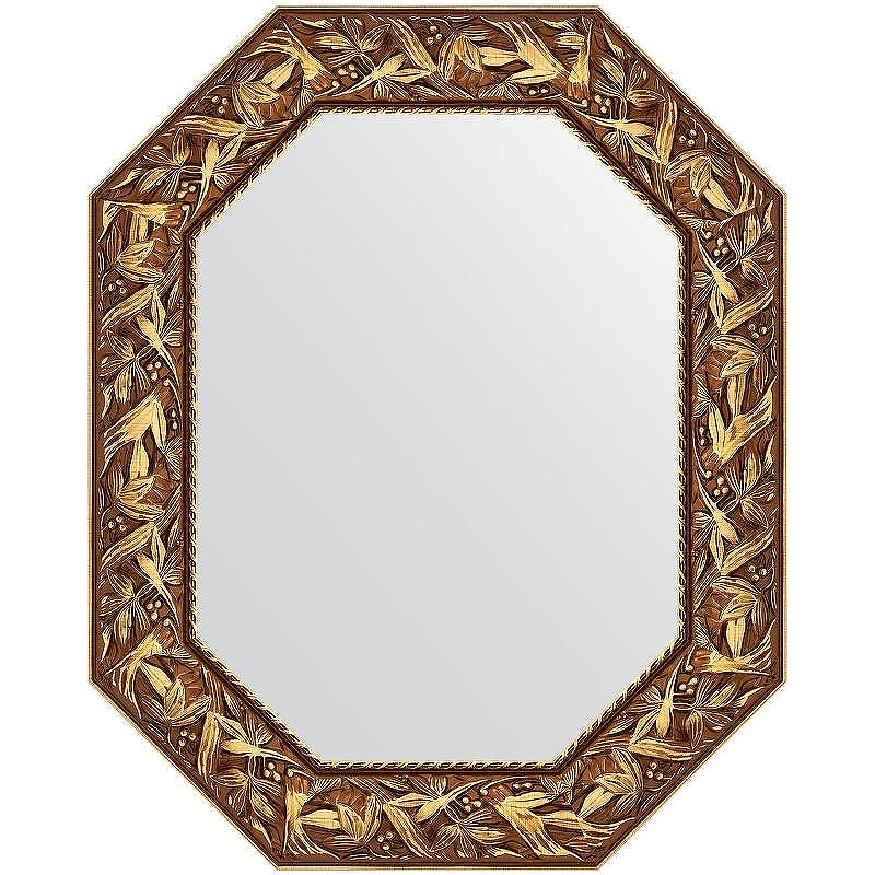 Зеркало Evoform Polygon 78х63 BY 7222 в багетной раме - Византия золото 99, купить, цена, заказать, магазин, доставка, скидка, промокод, купить, цена, заказать, магазин, доставка, скидка, промокод