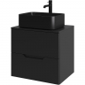 Тумба с раковиной Orange Line 60 Li-60TubMDF+B02-460MB подвесная Черная матовая, купить, цена, заказать, магазин, доставка, скидка, промокод, купить, цена, заказать, магазин, доставка, скидка, промокод