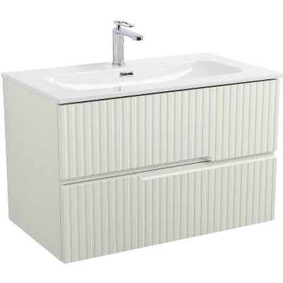 Тумба под раковину Cezares Duet-N 80 DUET-N-800-2C-SO-AS-P подвесная Альпака брашированная