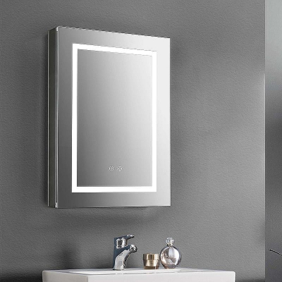 Зеркальный шкаф Aquatek 50 AQ7504-MLC с подсветкой Хром