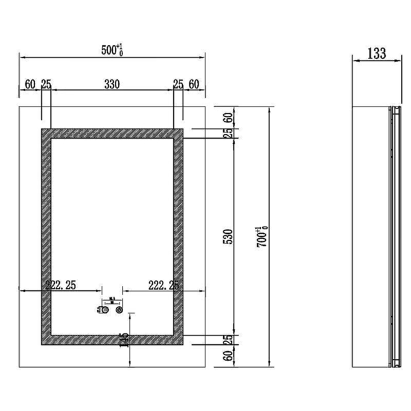 Зеркальный шкаф Aquatek 50 AQ7504-MLC с подсветкой Хром, купить, цена, заказать, магазин, доставка, скидка, промокод, купить, цена, заказать, магазин, доставка, скидка, промокод