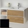 Тумба с раковиной SanVit Мэри-4 90 R kmery904 в цвете Ral подвесная Черный глянец, купить, цена, заказать, магазин, доставка, скидка, промокод, купить, цена, заказать, магазин, доставка, скидка, промокод