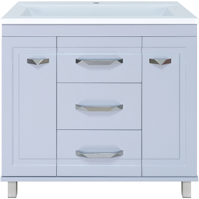 Тумба с раковиной Misty Терра 90 УТ000011810 Серая матовая