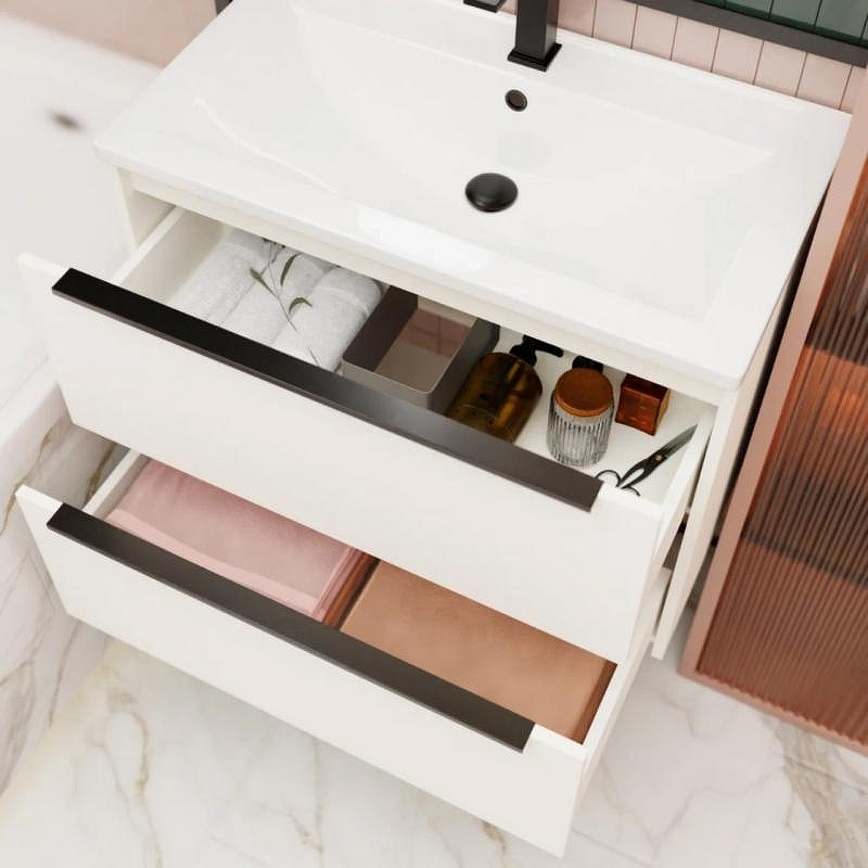 Тумба под раковину La Fenice Tesoro 100 FNC-01-TES-PB-100-2 подвесная Белая матовая, купить, цена, заказать, магазин, доставка, скидка, промокод, купить, цена, заказать, магазин, доставка, скидка, промокод