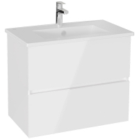 Тумба с раковиной Vitra Mia Plus Square 80 69742 подвесная Белая глянцевая, купить, цена, заказать, магазин, доставка, скидка, промокод, купить, цена, заказать, магазин, доставка, скидка, промокод