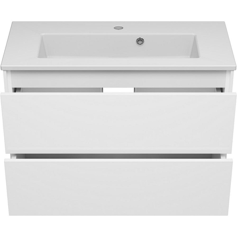 Тумба с раковиной Brevita Toy 80 УТ000025661 подвесная Белая глянцевая, купить, цена, заказать, магазин, доставка, скидка, промокод, купить, цена, заказать, магазин, доставка, скидка, промокод