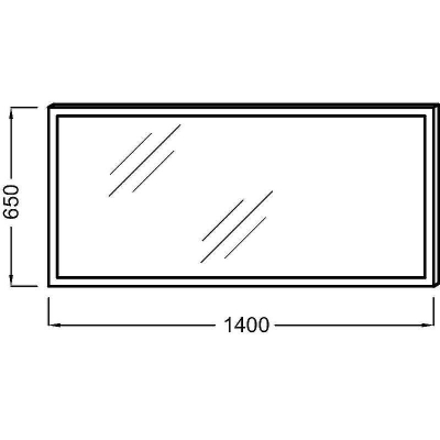 Зеркало Jacob Delafon 140 EB1446-NF с подсветкой с подогревом и ИК-выключателем
