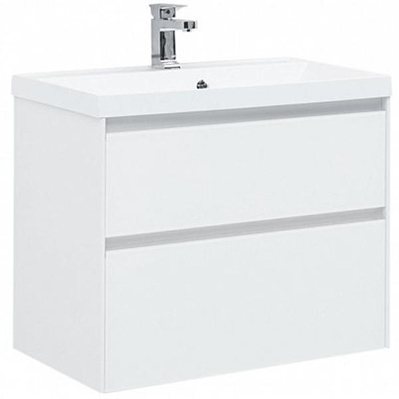 Тумба под раковину Aquanet Гласс 80 238361 подвесной Белая, купить, цена, заказать, магазин, доставка, скидка, промокод, купить, цена, заказать, магазин, доставка, скидка, промокод