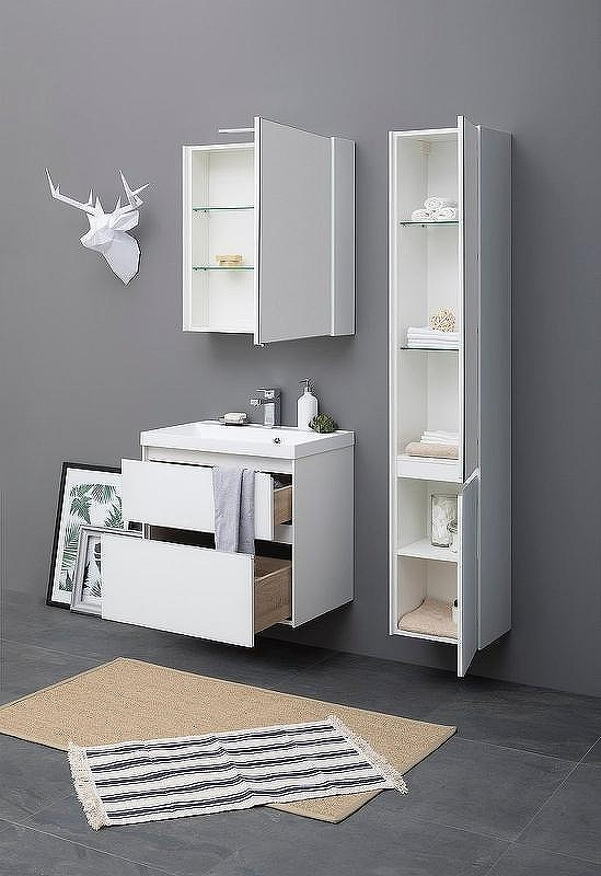 Тумба под раковину Aquanet Гласс 80 238361 подвесной Белая, купить, цена, заказать, магазин, доставка, скидка, промокод, купить, цена, заказать, магазин, доставка, скидка, промокод