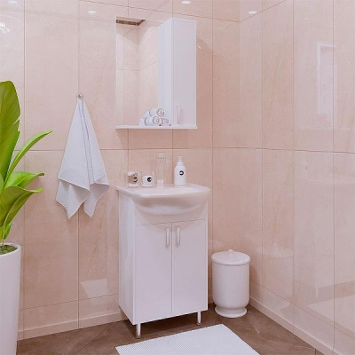 Зеркало со шкафом Corozo Колор 50 SD-00000683 Белое