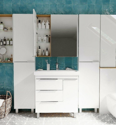 Тумба под раковину 1MarKa Gaula 80Н У92516 White