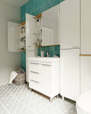 Тумба под раковину 1MarKa Gaula 80Н У92516 White