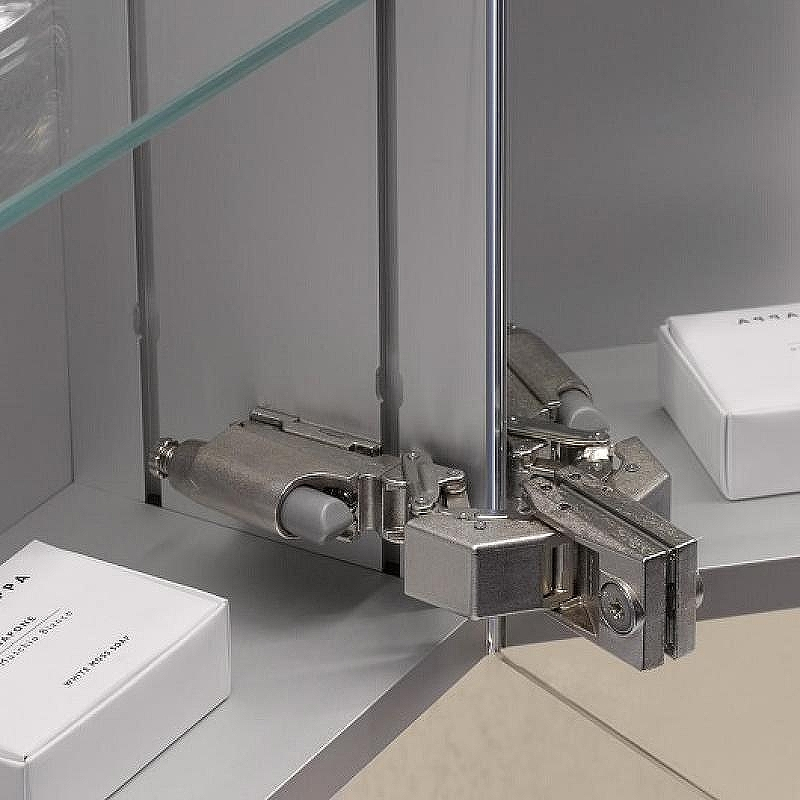 Зеркальный шкаф Emco Pure 60 9797 050 81 с подсветкой Серебро, купить, цена, заказать, магазин, доставка, скидка, промокод, купить, цена, заказать, магазин, доставка, скидка, промокод