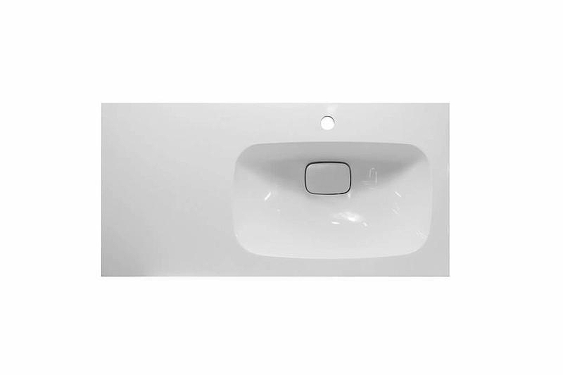 Тумба с раковиной Эстет Barcelona 90 R ФР-00003598 Белая, купить, цена, заказать, магазин, доставка, скидка, промокод, купить, цена, заказать, магазин, доставка, скидка, промокод