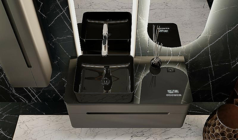 Тумба под раковину Jorno Shine 100 Shi.01.100-M/P/A подвесная Антрацит, купить, цена, заказать, магазин, доставка, скидка, промокод, купить, цена, заказать, магазин, доставка, скидка, промокод