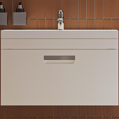 Тумба под раковину Velvex Estea 80 tp.EST.MOD.80.1Y подвесная Белая матовая