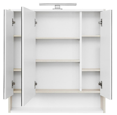 Зеркальный шкаф Aquaton Рико 80 1A215302RIB90 Белый Ясень фабрик