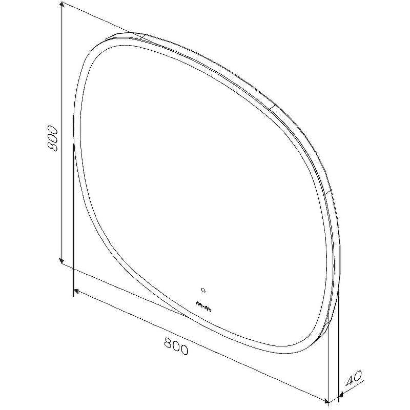 Зеркало AM.PM Func 80 M8FMOX0801WGS с подсветкой с ИК-сенсорным выключателем, купить, цена, заказать, магазин, доставка, скидка, промокод, купить, цена, заказать, магазин, доставка, скидка, промокод