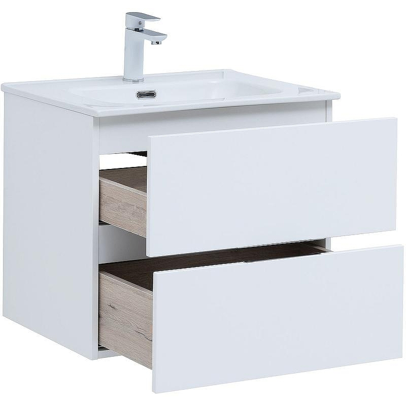 Тумба под раковину Aquanet Алвита New 60 277510 подвесная Белая матовая, купить, цена, заказать, магазин, доставка, скидка, промокод, купить, цена, заказать, магазин, доставка, скидка, промокод