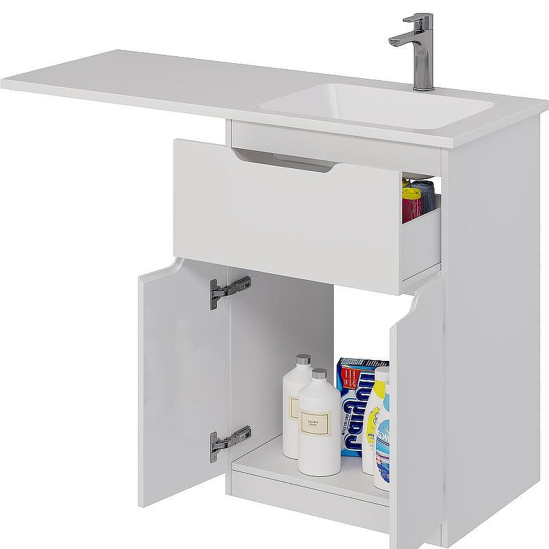 Тумба под раковину Dreja Vega 120 99.0450 Белая, купить, цена, заказать, магазин, доставка, скидка, промокод, купить, цена, заказать, магазин, доставка, скидка, промокод