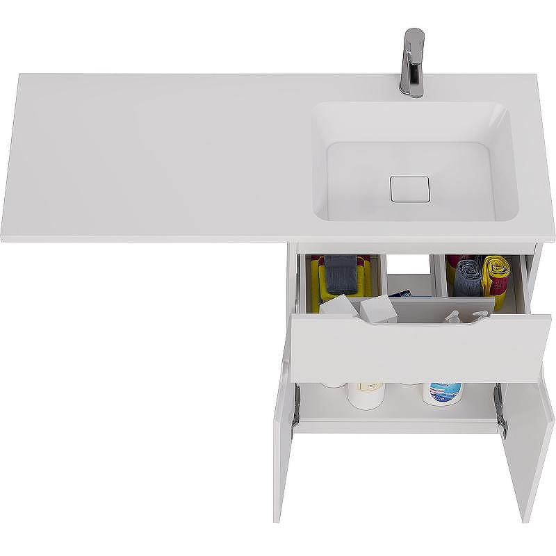 Тумба под раковину Dreja Vega 120 99.0450 Белая, купить, цена, заказать, магазин, доставка, скидка, промокод, купить, цена, заказать, магазин, доставка, скидка, промокод