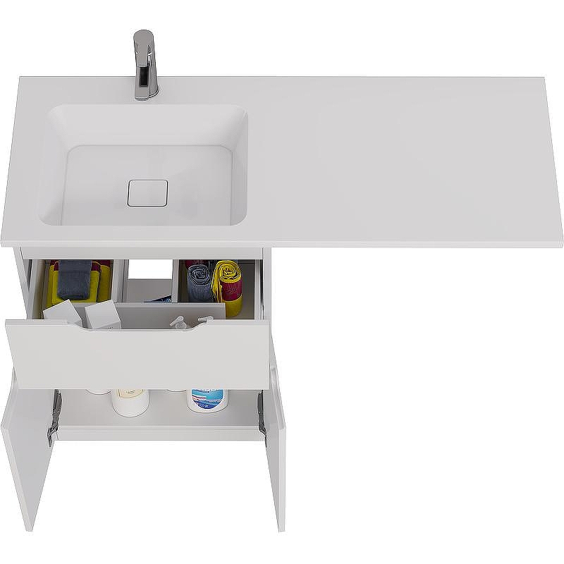 Тумба под раковину Dreja Vega 120 99.0450 Белая, купить, цена, заказать, магазин, доставка, скидка, промокод, купить, цена, заказать, магазин, доставка, скидка, промокод