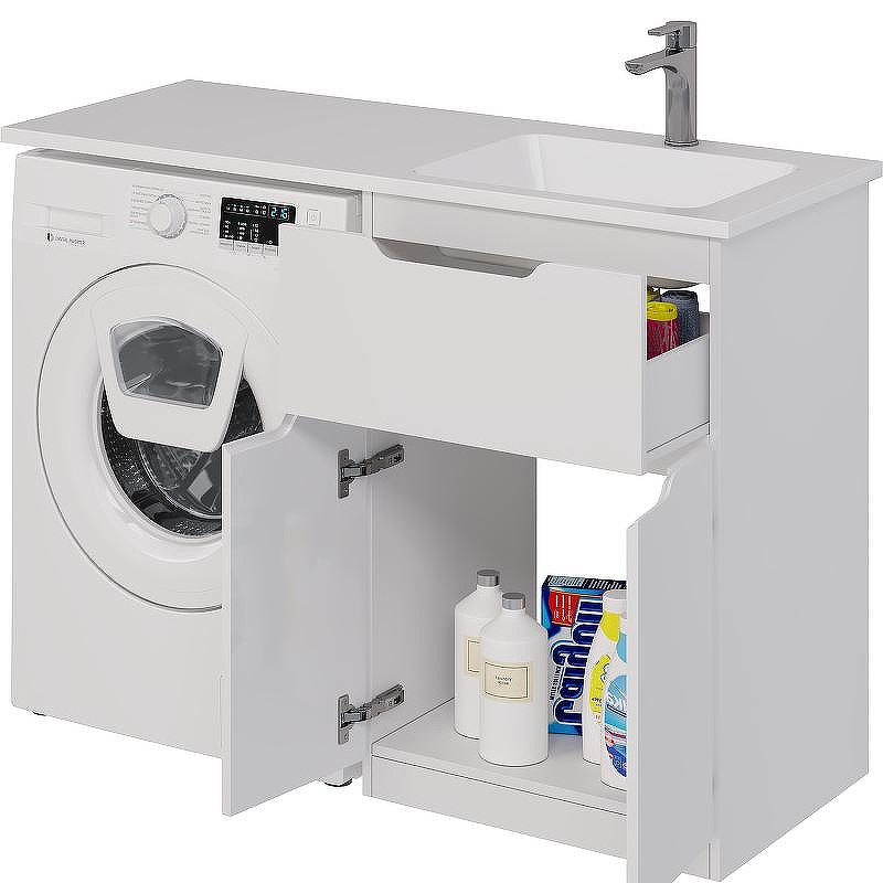 Тумба под раковину Dreja Vega 120 99.0450 Белая, купить, цена, заказать, магазин, доставка, скидка, промокод, купить, цена, заказать, магазин, доставка, скидка, промокод