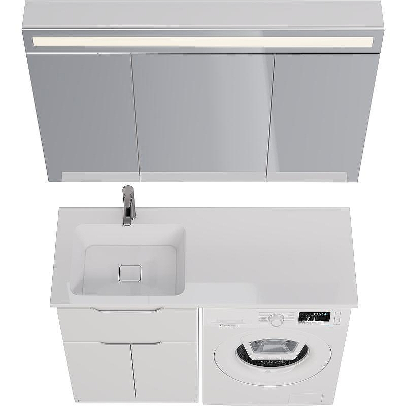 Тумба под раковину Dreja Vega 120 99.0450 Белая, купить, цена, заказать, магазин, доставка, скидка, промокод, купить, цена, заказать, магазин, доставка, скидка, промокод