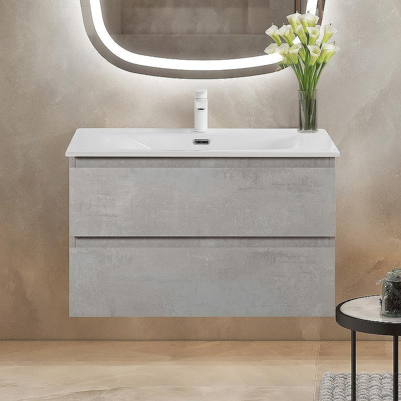 Тумба под раковину Cezares Molveno 90 MOLVENO-90-2C-SO-BET подвесная Beton, купить, цена, заказать, магазин, доставка, скидка, промокод, купить, цена, заказать, магазин, доставка, скидка, промокод