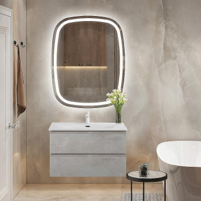 Тумба под раковину Cezares Molveno 90 MOLVENO-90-2C-SO-BET подвесная Beton